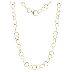 Chain 18K Yellow Gold Necklace for Her