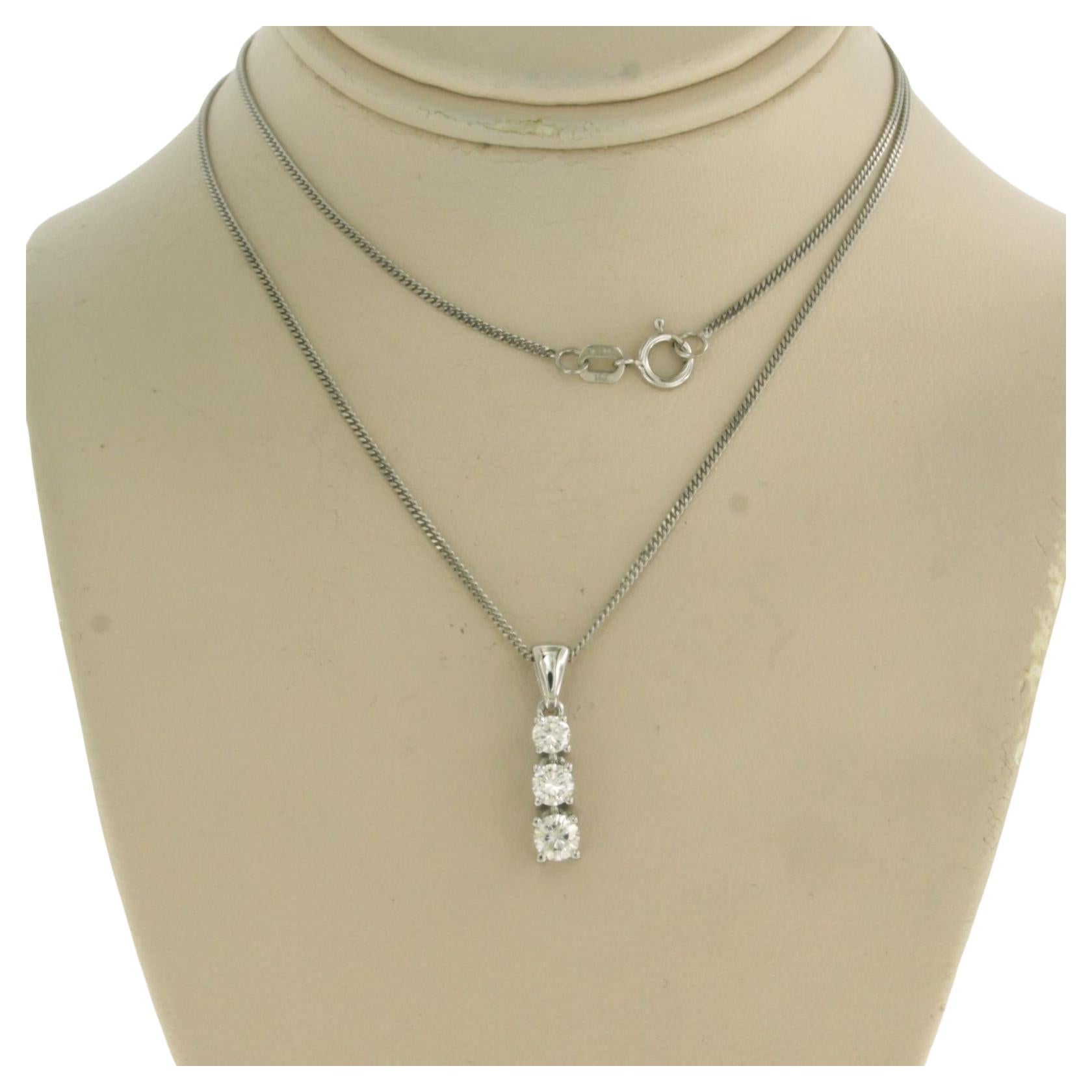 chain and pendant set with diamonds 14k gold For Sale at 1stDibs