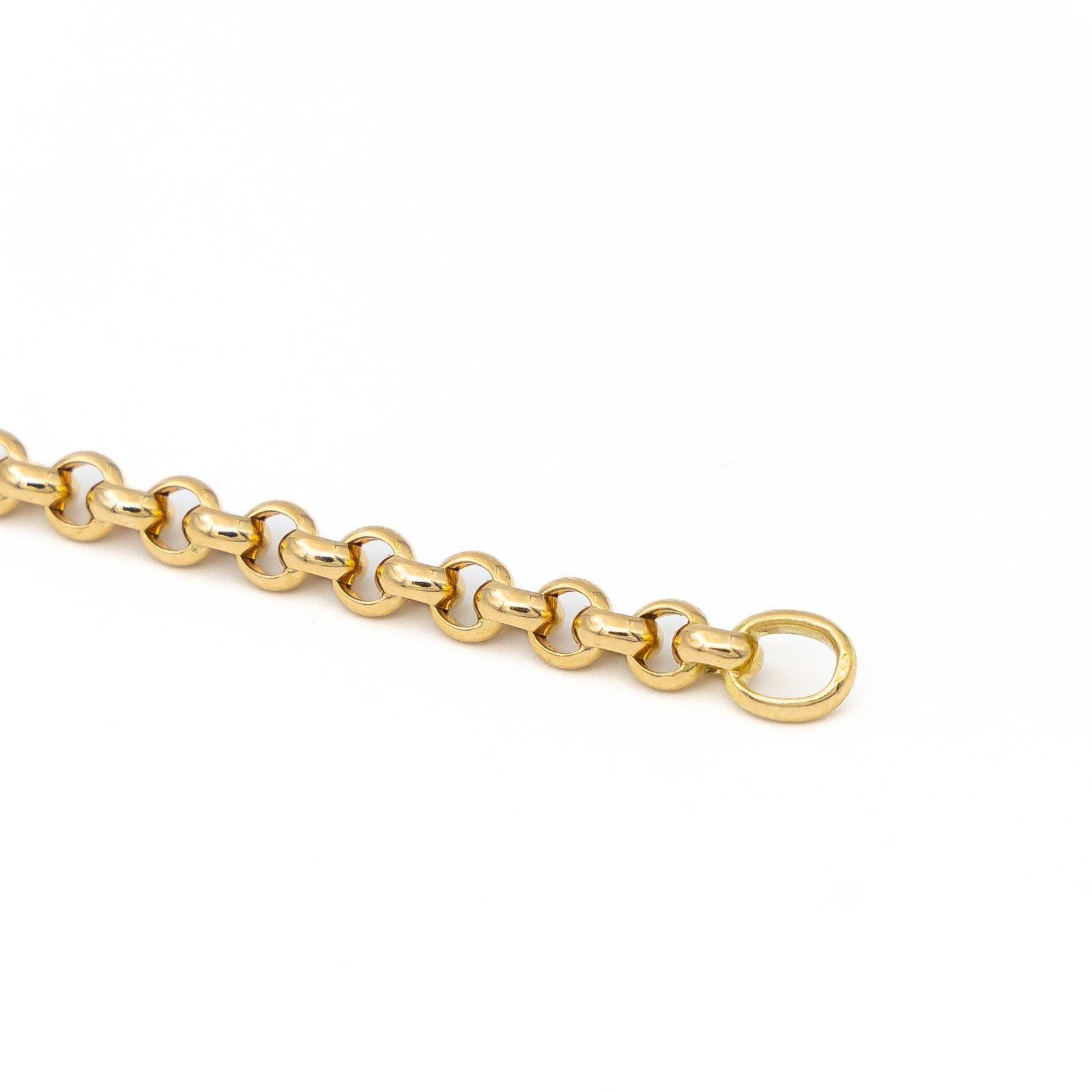 Women's Chain and Pendant Signed by Chopard in Yellow Gold 750 Thousandths '18 Carats' For Sale