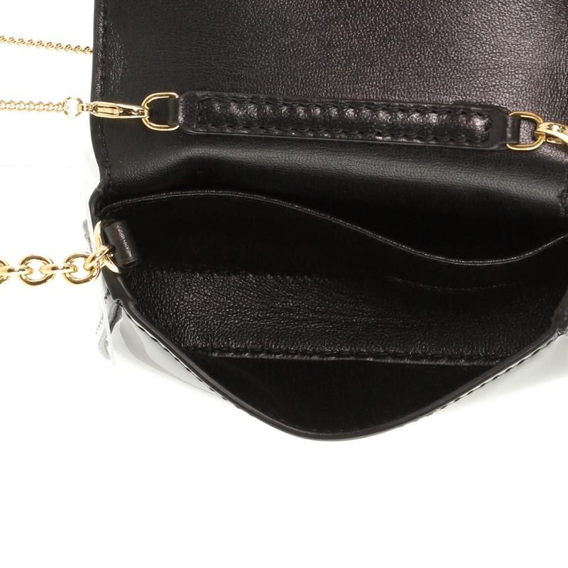 Chain Baguette Charm Bag Patent Nano In Good Condition In NY, NY