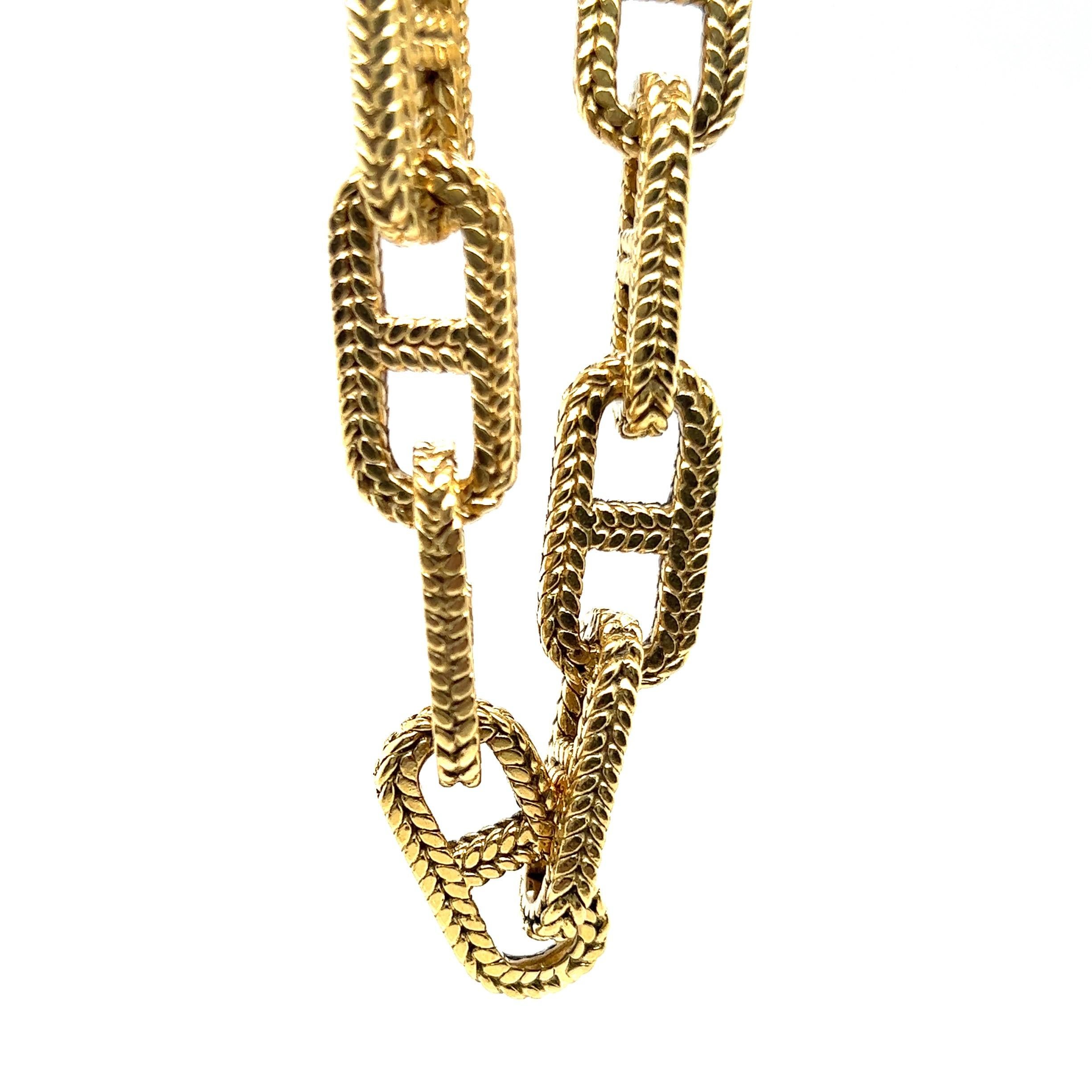 Chain Bracelet “Chaine D'ancre” in 18 Karat Yellow Gold 4