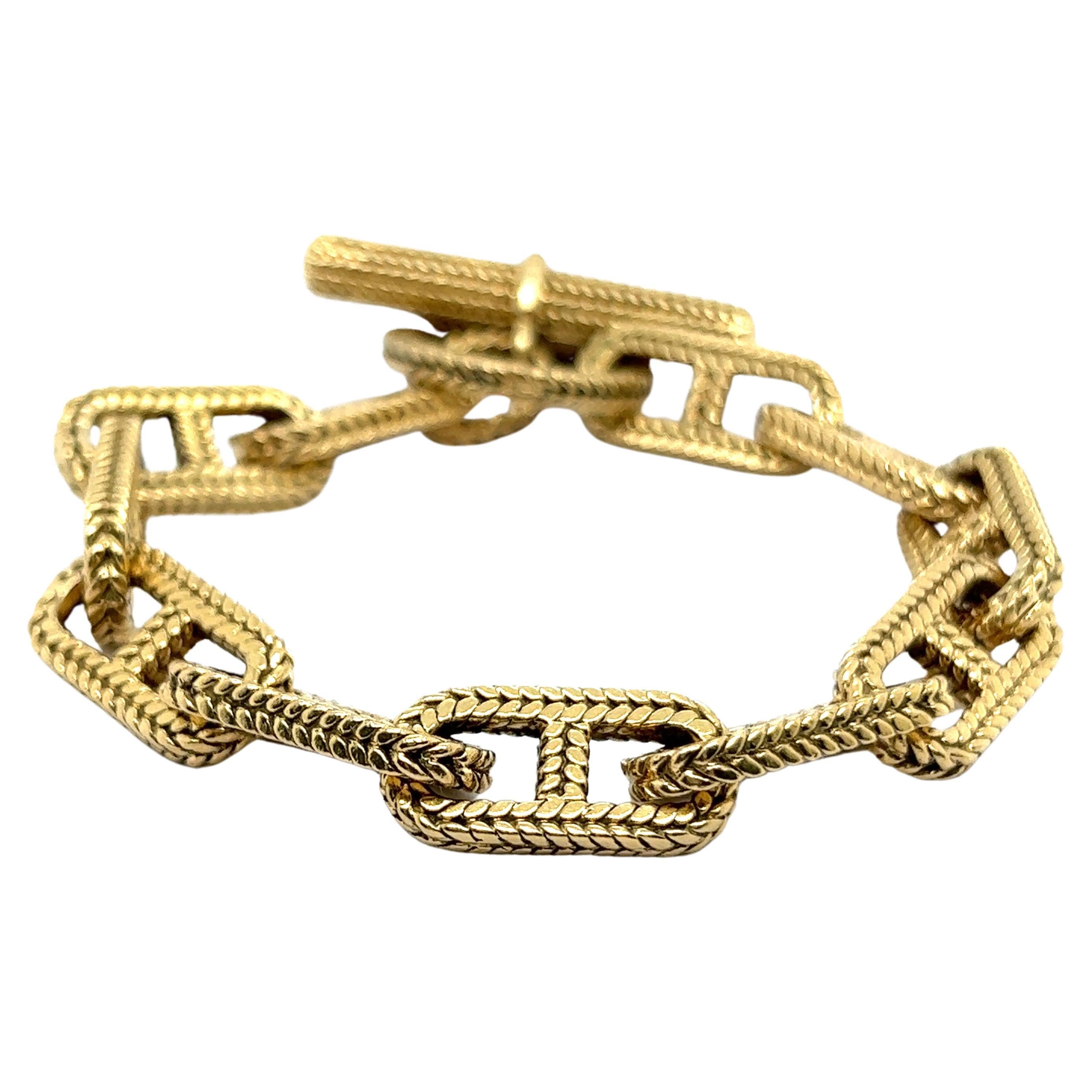 Chain Bracelet “Chaine D'ancre” in 18 Karat Yellow Gold
