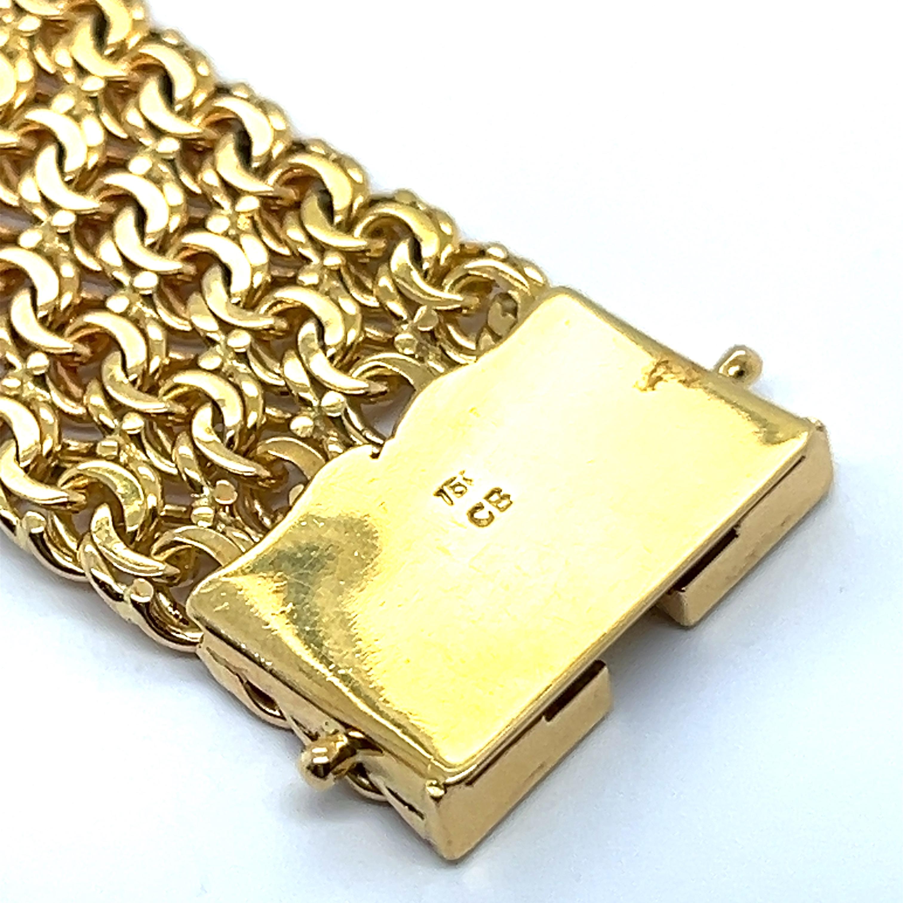 Kettenarmband aus 18 Karat Gelbgold 5