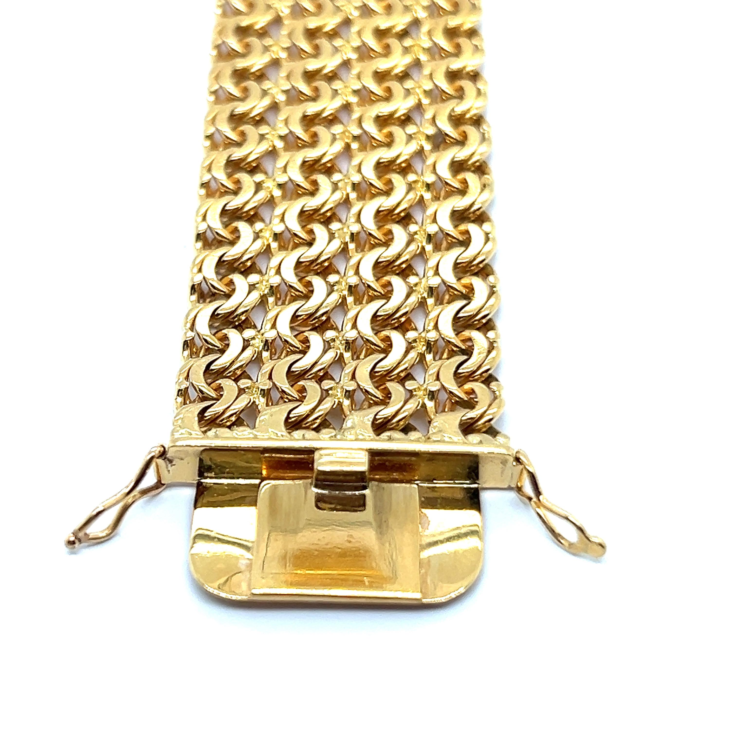 Kettenarmband aus 18 Karat Gelbgold 6