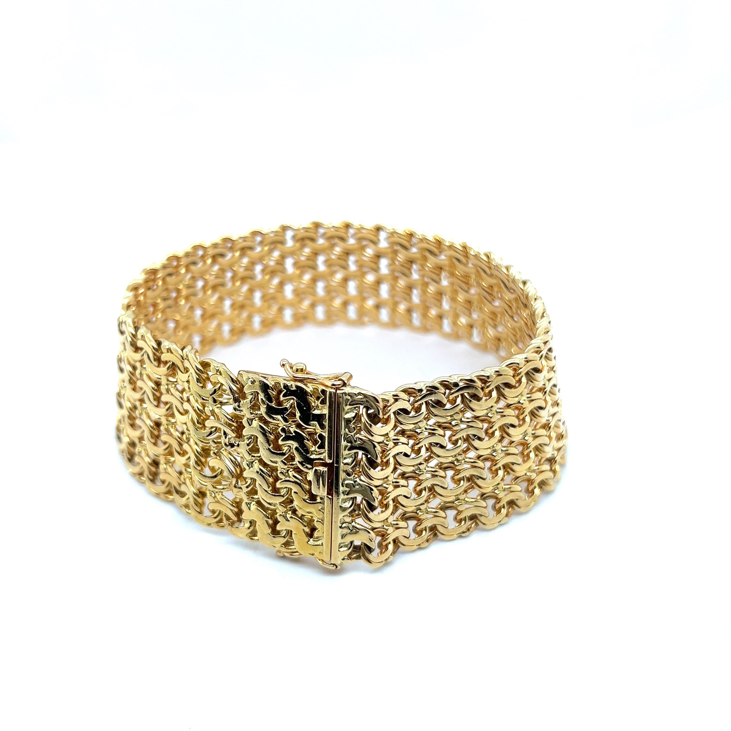 Kettenarmband aus 18 Karat Gelbgold 7