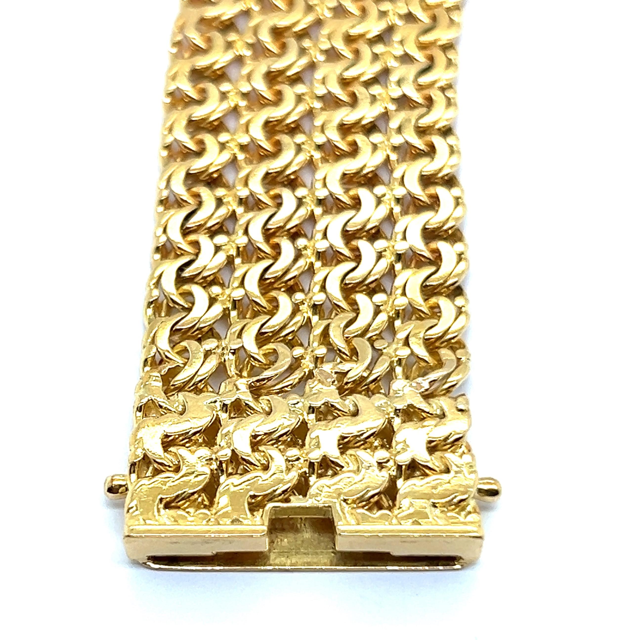 Kettenarmband aus 18 Karat Gelbgold 8