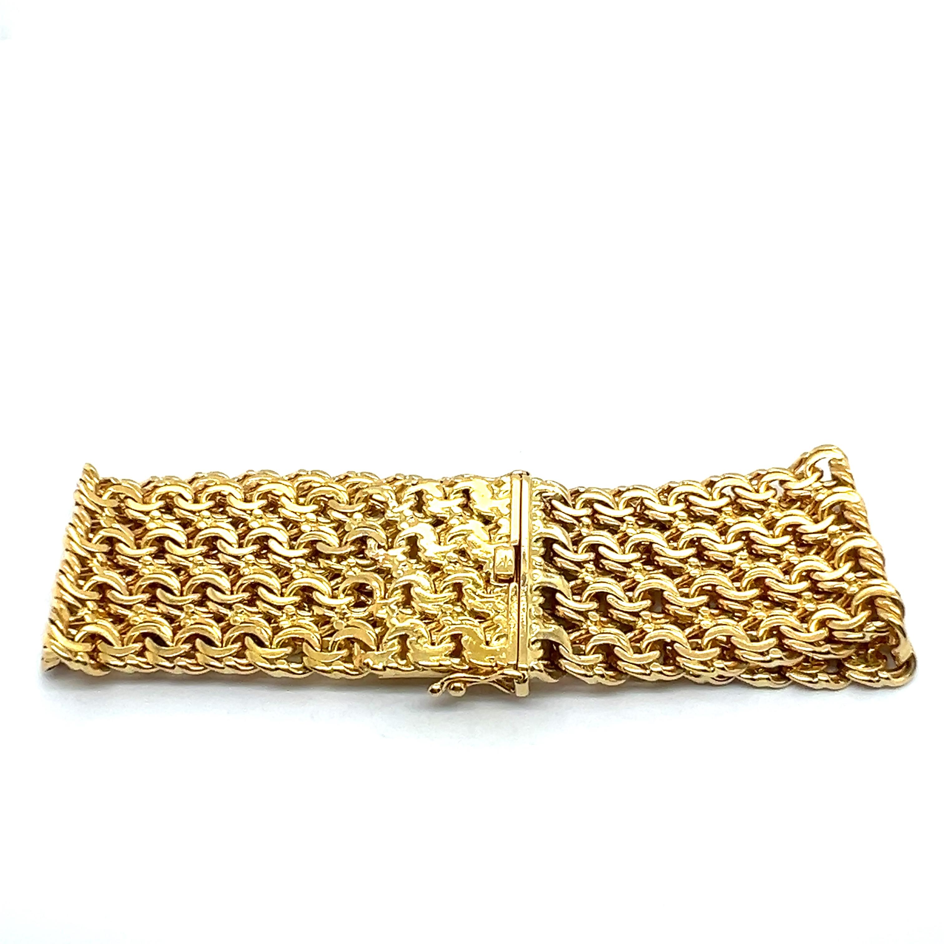Kettenarmband aus 18 Karat Gelbgold 1