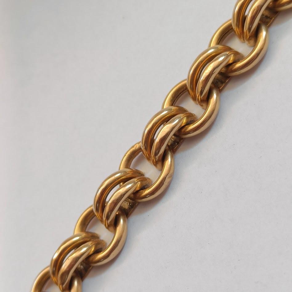 Women's Chain Bracelet in 18kt Yellow Gold For Sale