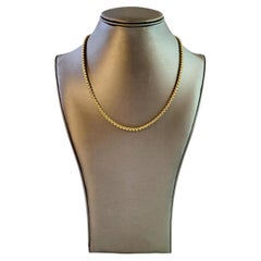 Chain Collection for Men Box Chain Necklace 18K Yellow Gold, 3.8mm