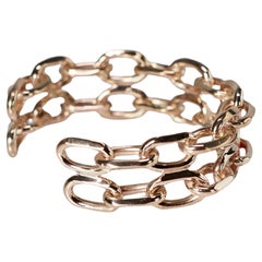 Bracelet manchette en chaîne Statement Chunky Bronze