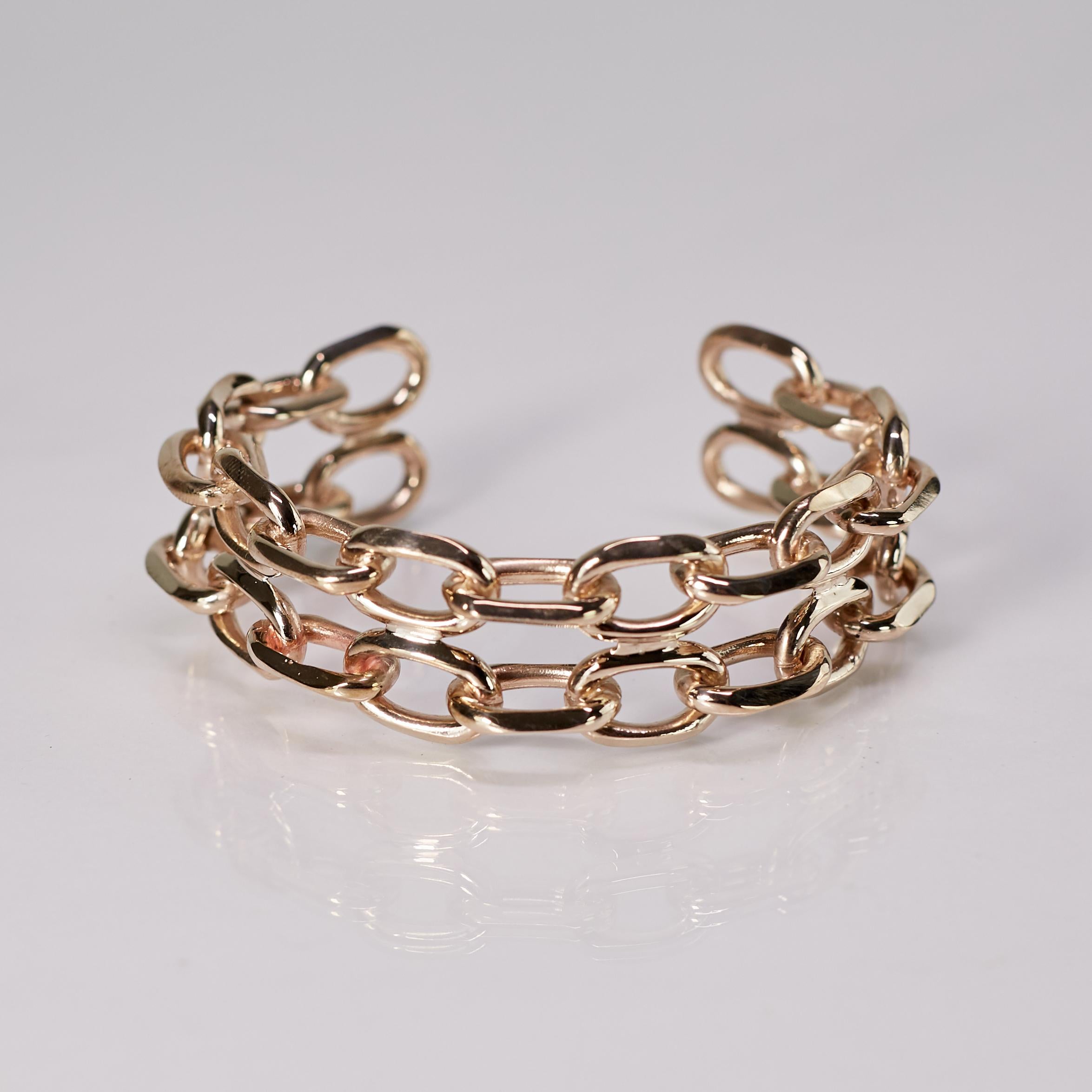 Bracciale a catena Statement Chunky Bronzo In condizioni Nuovo in vendita a Los Angeles, CA
