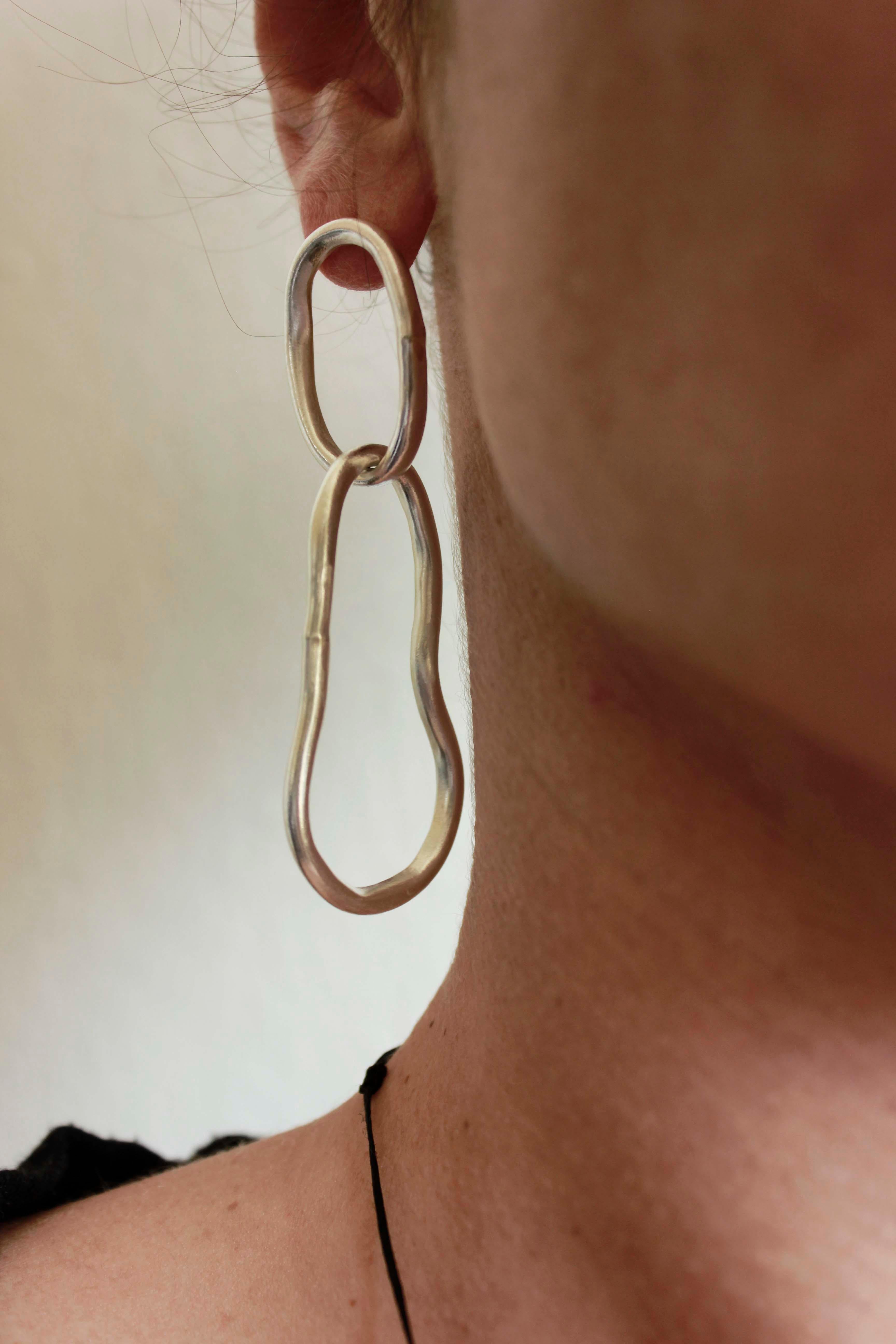 Contemporary Chain Earrings For Sale