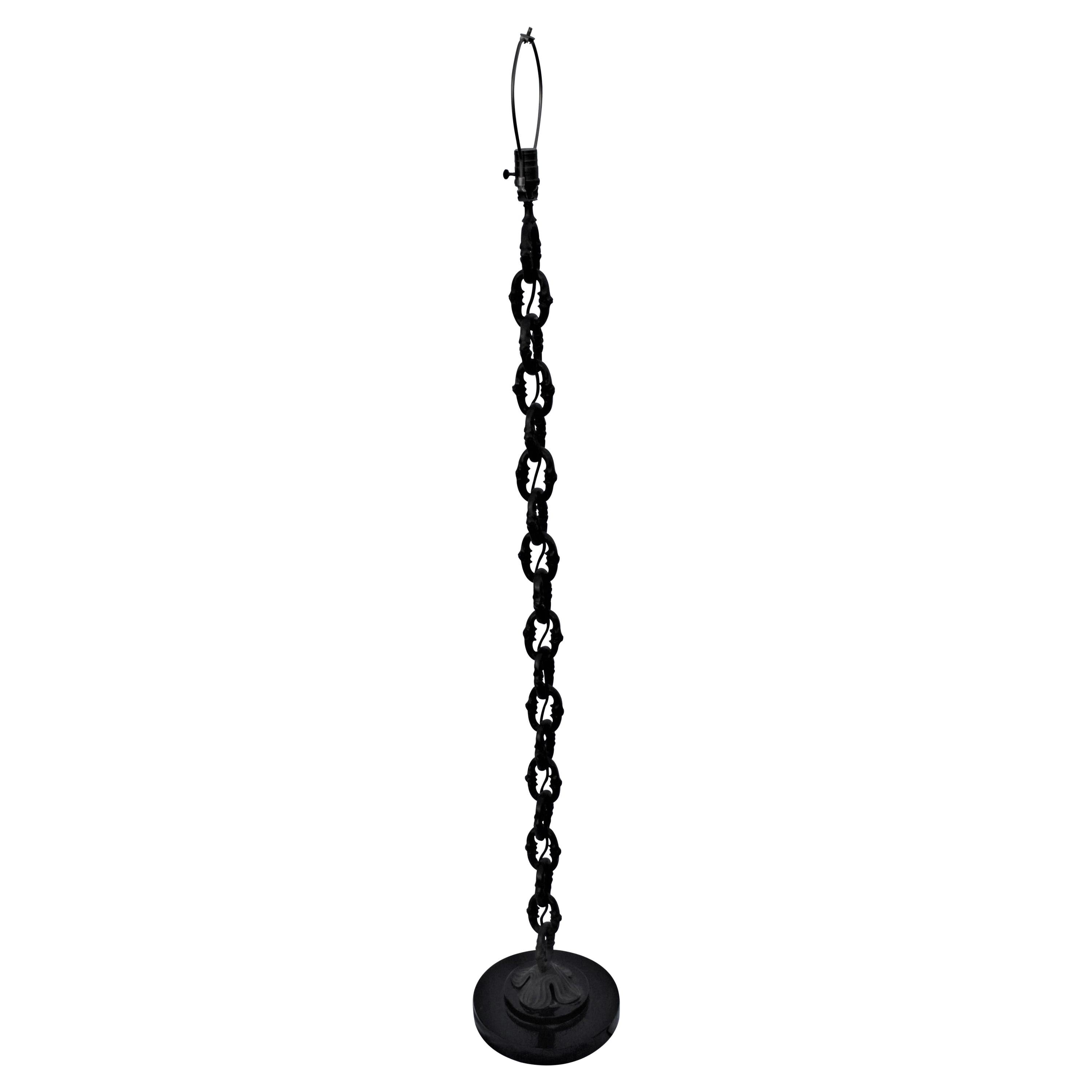 Chain Floor Lamp Bronze with  Marble Base