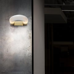 Chain Gold and White Glass Wall Lamp