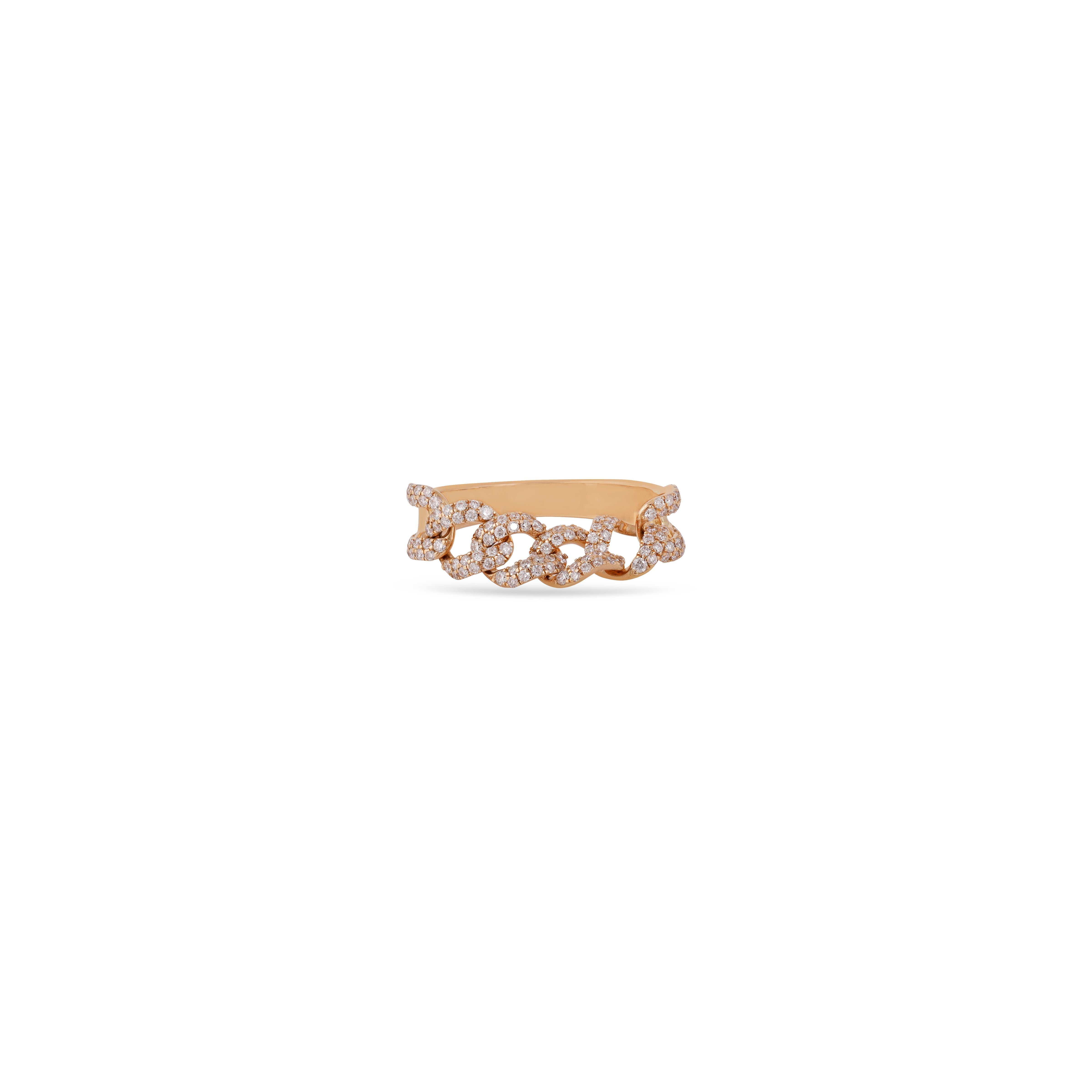 Handcrafted 0.58 Carat Chain Link Diamond classic Band in 18k  Gold
Chain Link Diamond - 0.58 Cts
18 Karat  Gold
Size - 6.5 Us


Custom Services
Resizing is available.
Request Customization