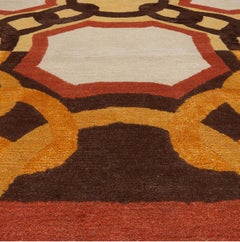 Chain-Link Medallion Design in, and Gold "Octave Link" by Doris Leslie Blau