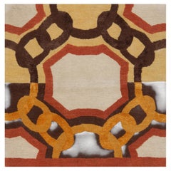Chain-Link Medallion Design in, and Gold "Octave Link" by Doris Leslie Blau