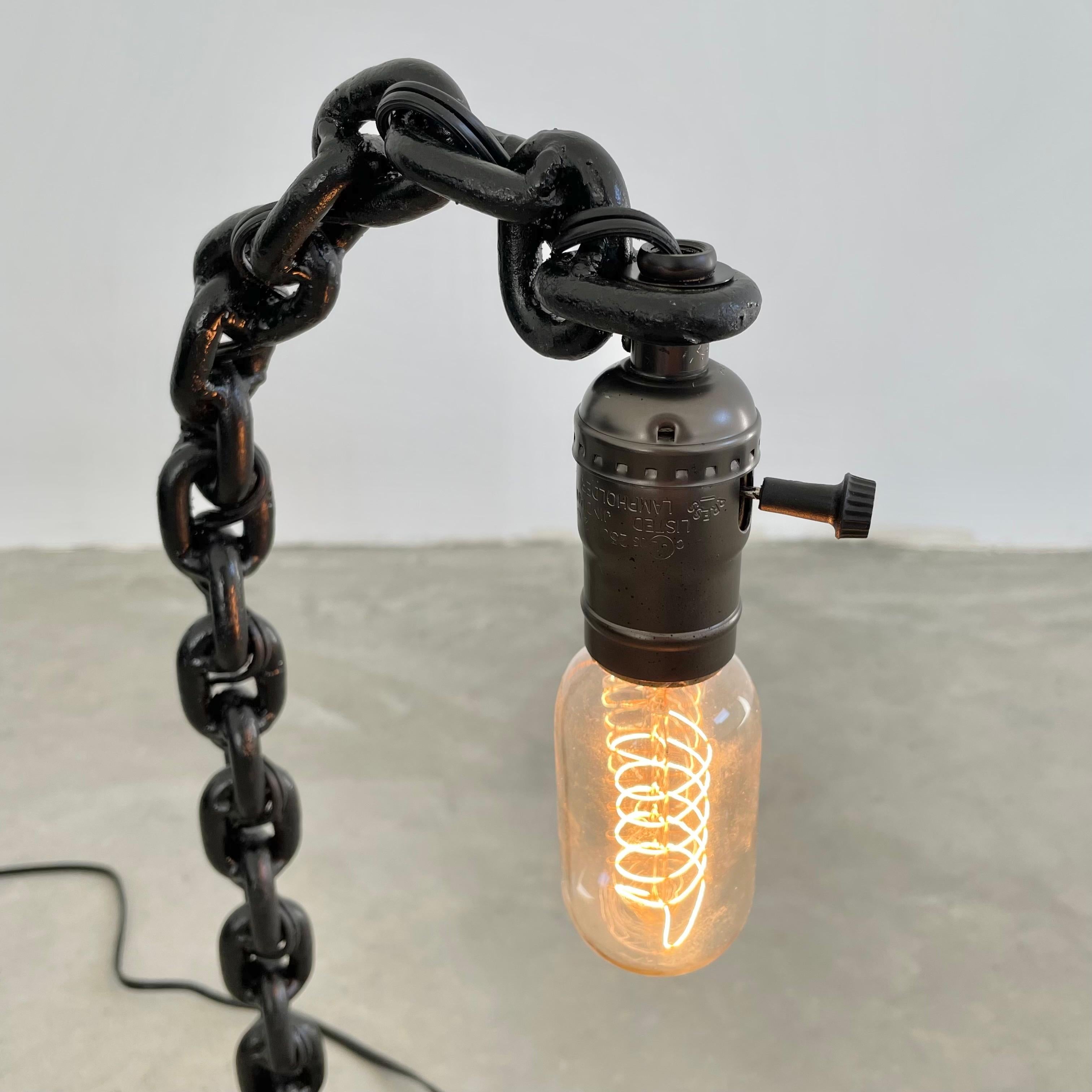 French Chain Link Table Lamp