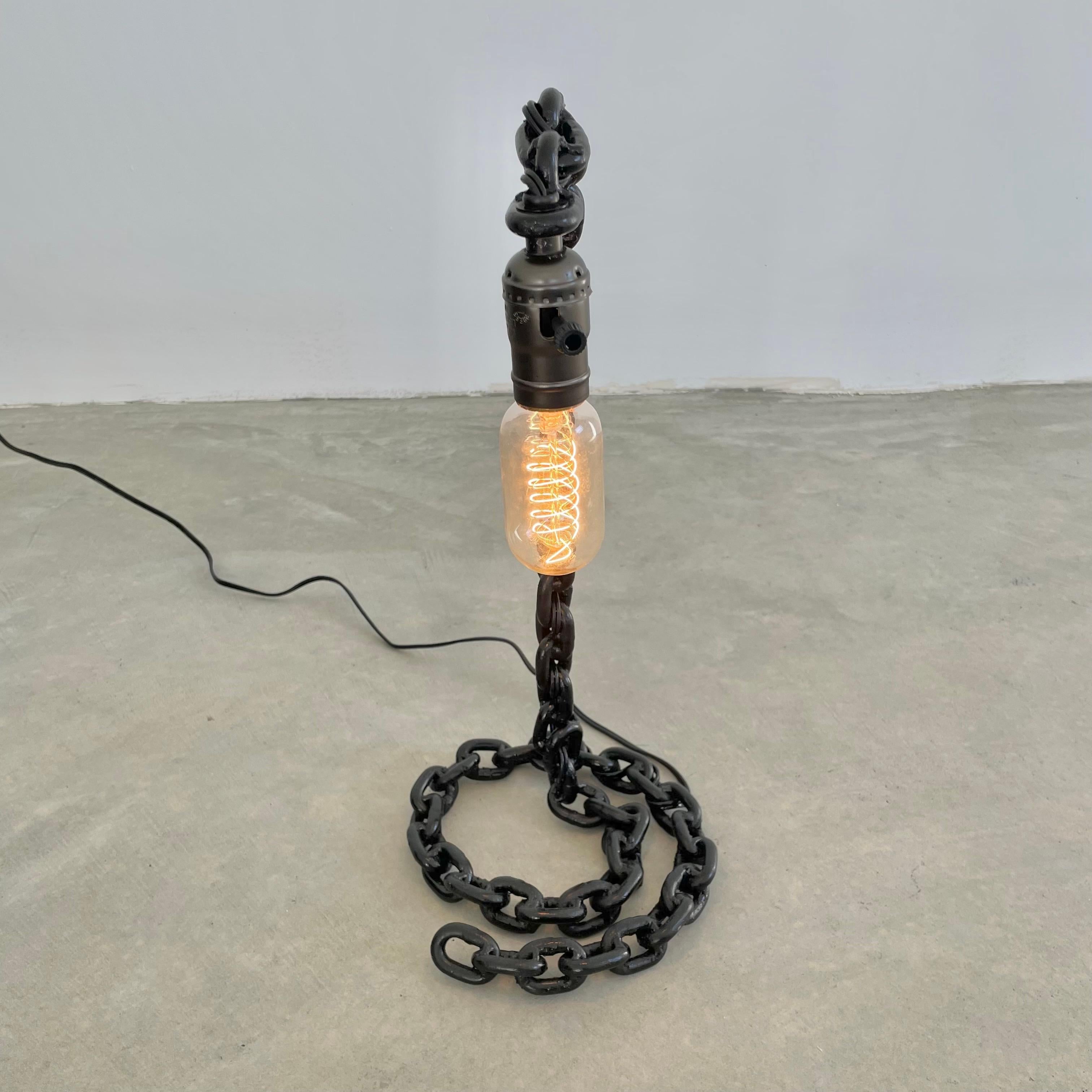 Late 20th Century Chain Link Table Lamp