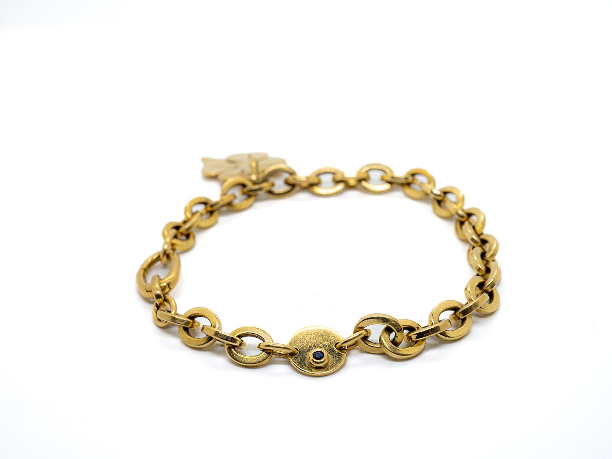 four leaf clover bracelet gold