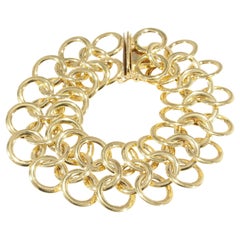 Chain Mail Bracelet Yellow Gold 18 Karat