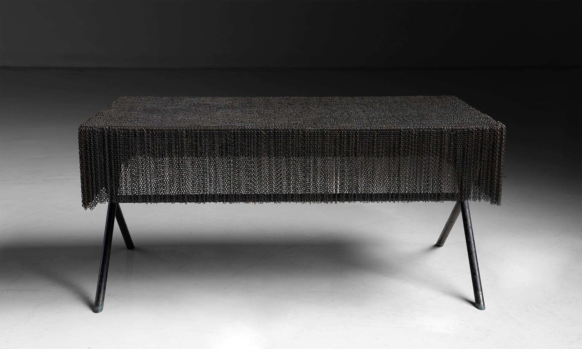 English Chain Mail Coffee Table by Solange Azagury Partridge, Made in England