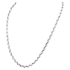 Chain Necklace 14k White Gold for Men