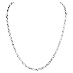 Chain Necklace 14k White Gold for Men