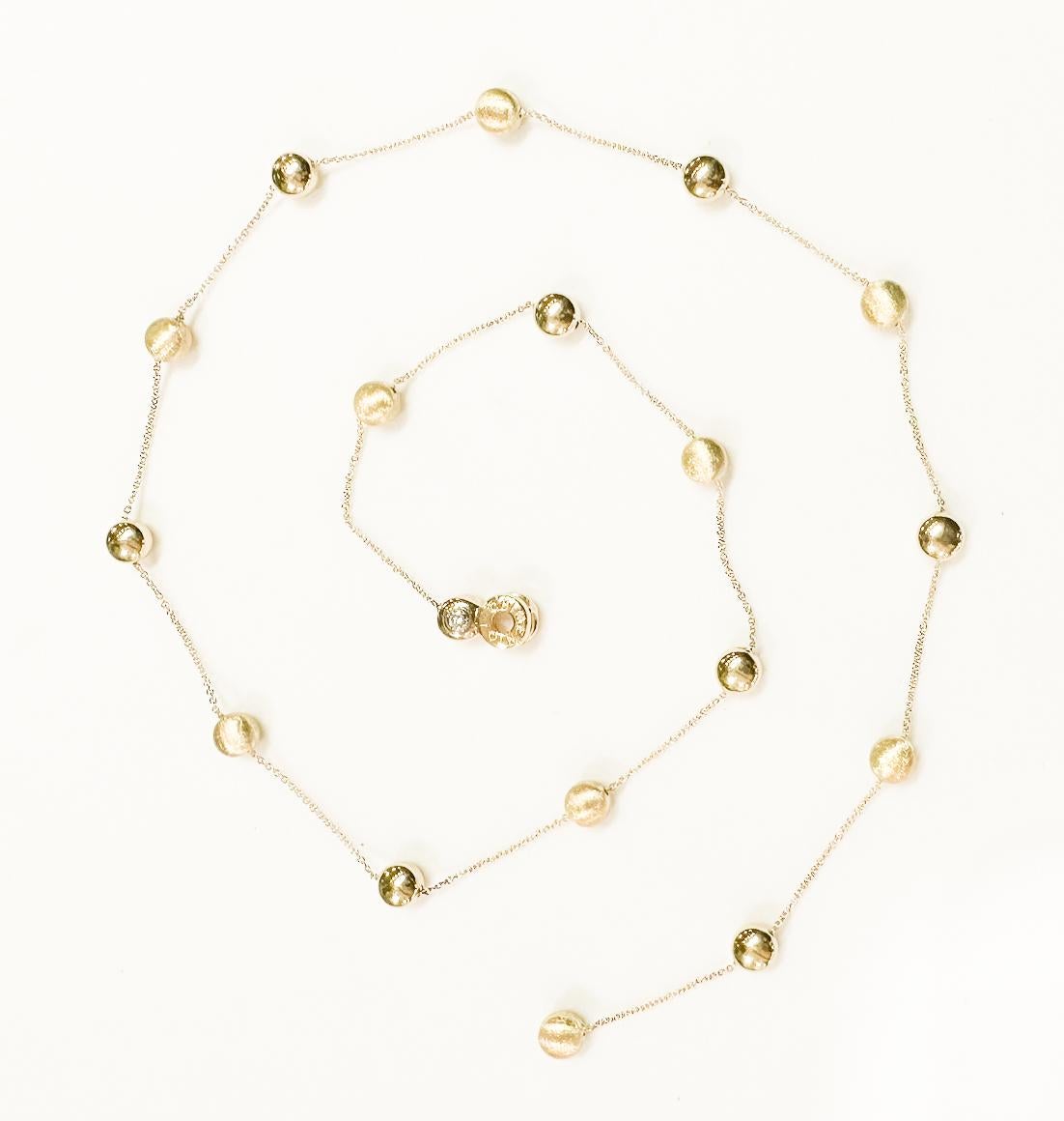 Chain Necklace Diamond Yellow Gold 18 Karat For Sale 3