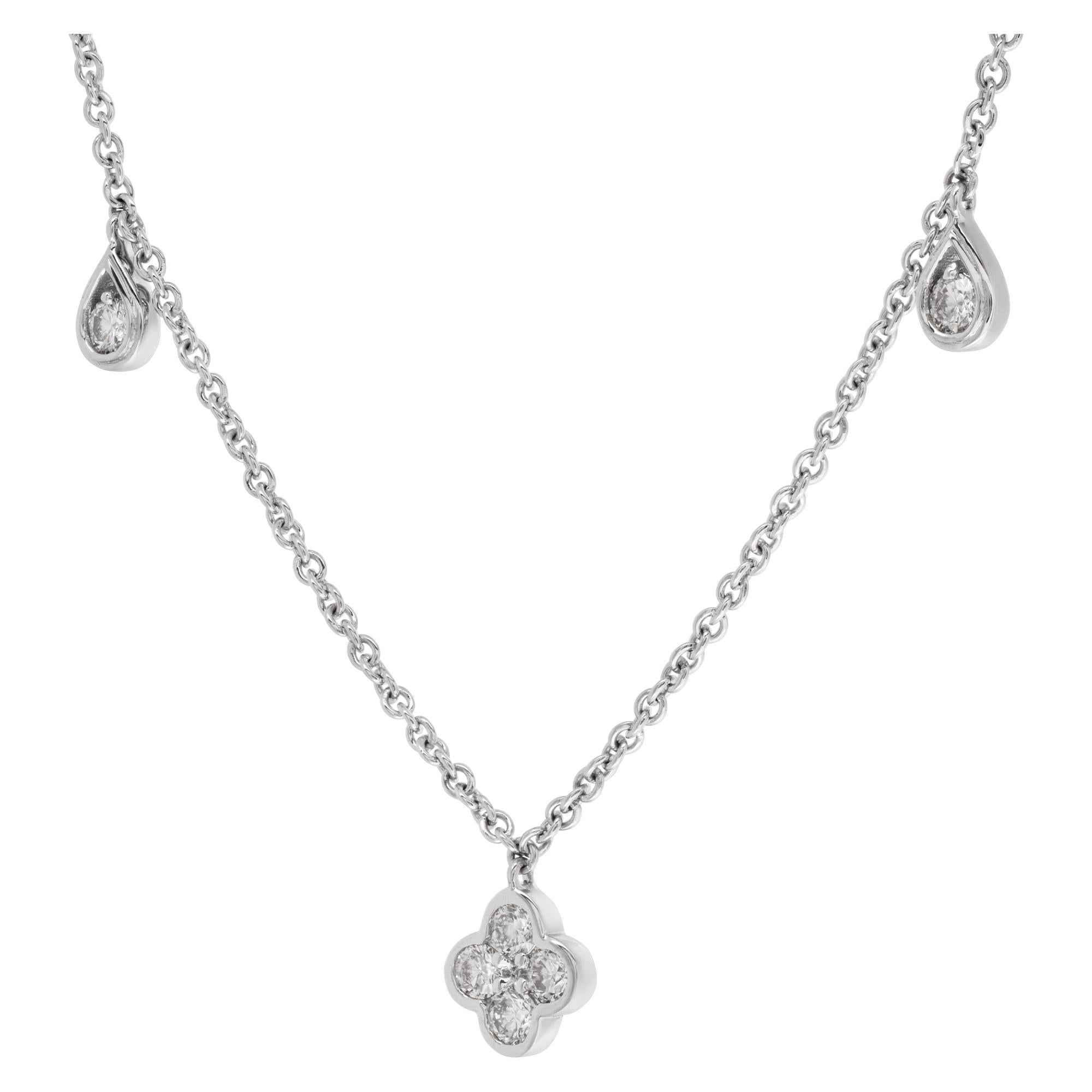 Chain Necklace in 18k White Gold 