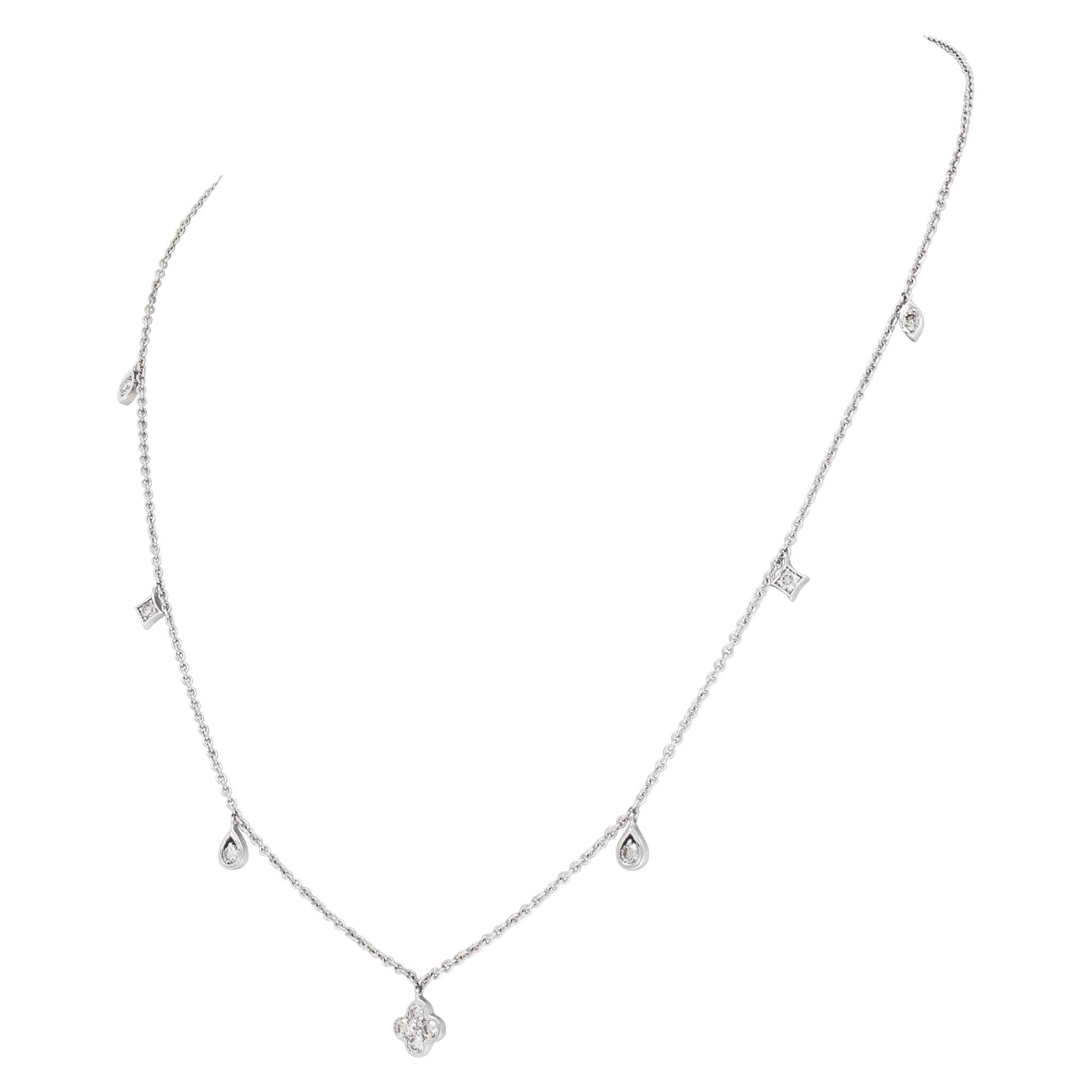 Chain Necklace in 18k White Gold 