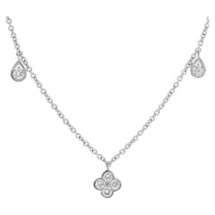 Chain Necklace in 18k White Gold "Diamonds by the Yard"