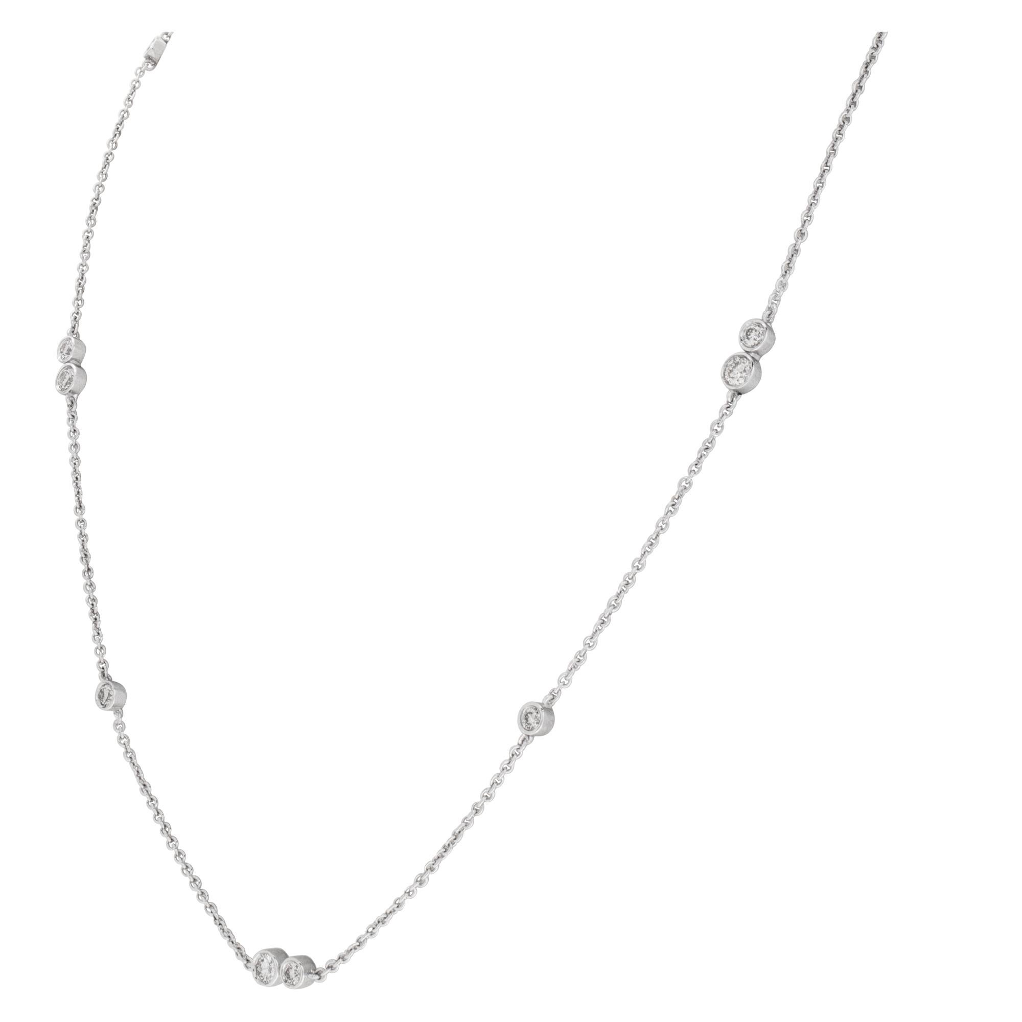 Chain Necklace in 18k White Gold 