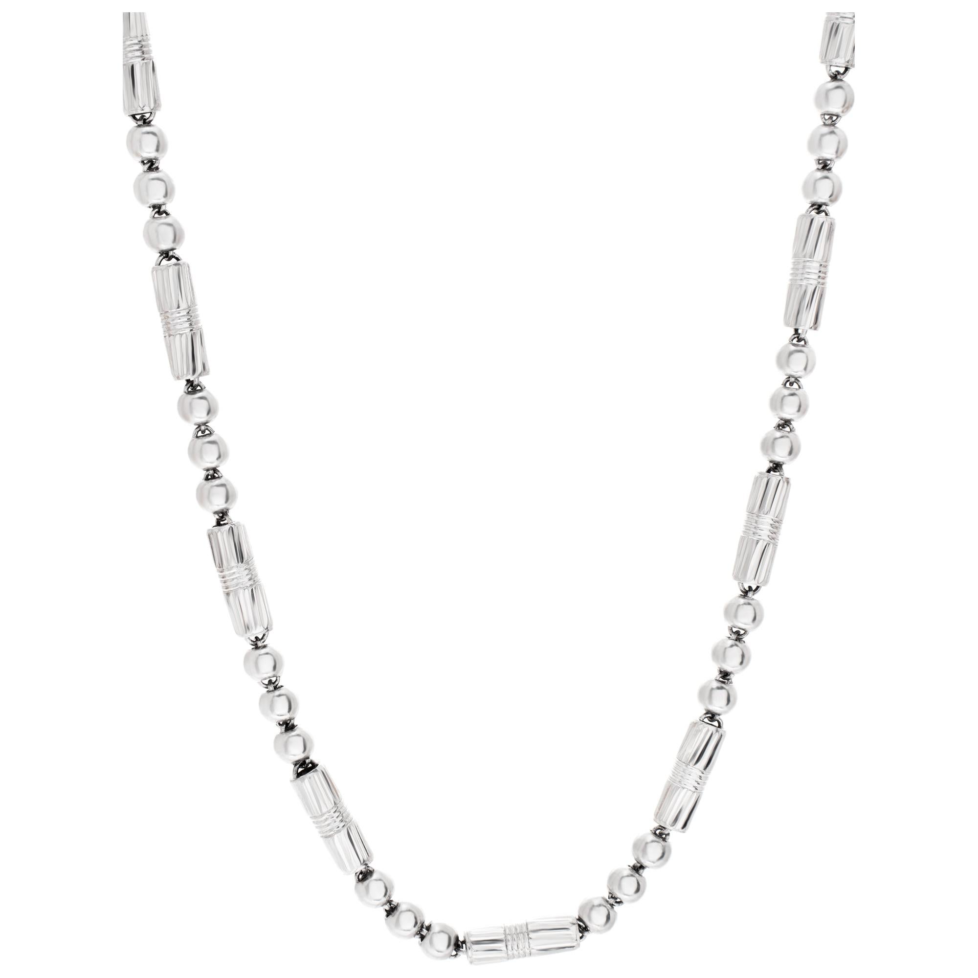 Stephen Russell Diamond Long Chain Set in Platinum For Sale at 1stDibs