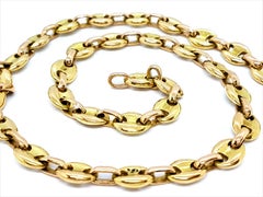 Chaîne collier en or rose