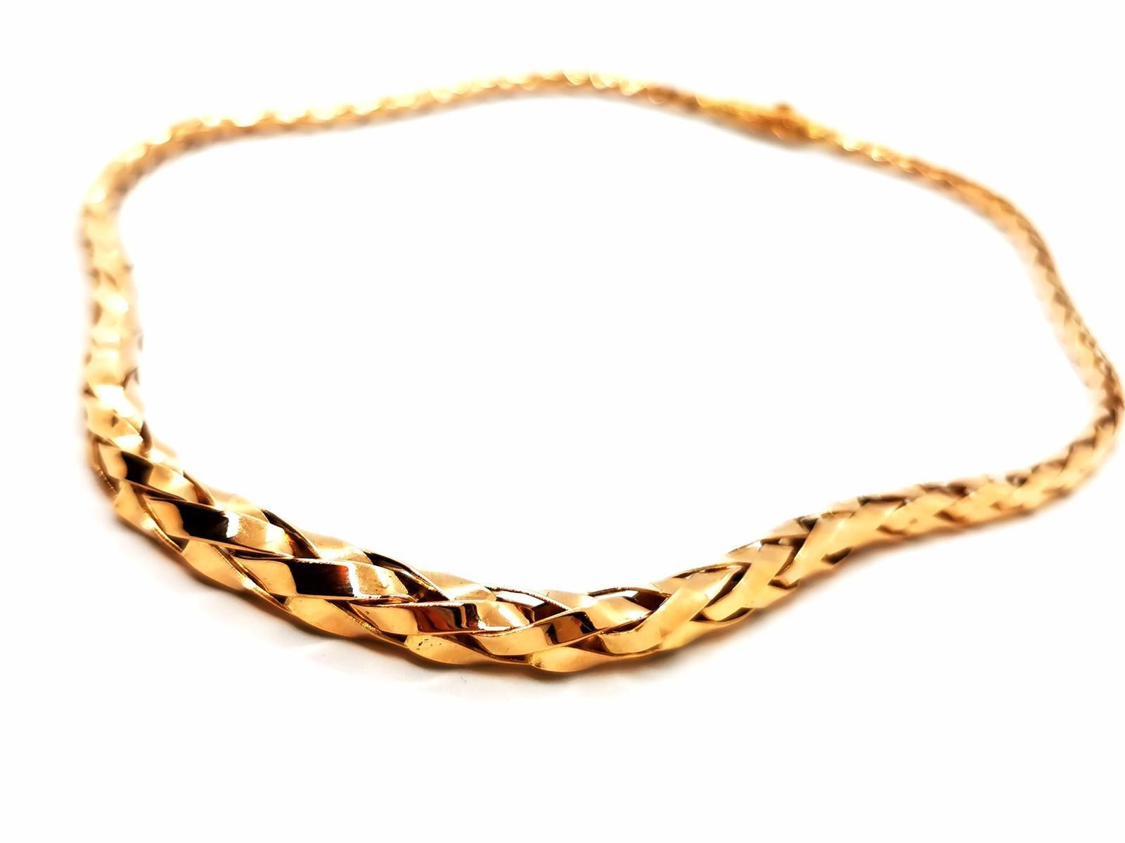 Chain Necklace Rose Gold In Excellent Condition In PARIS, FR
