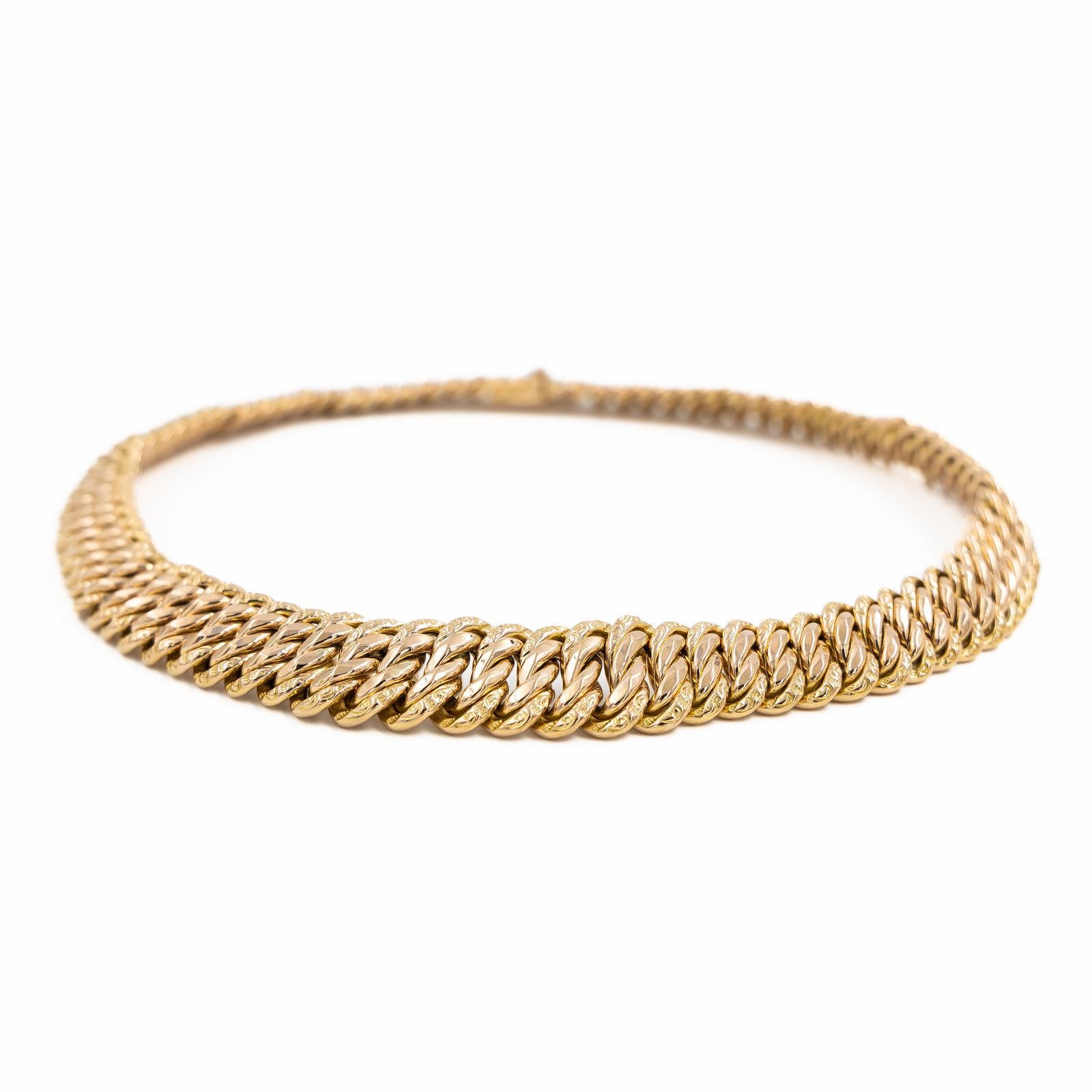 Kette Halskette Rose Gold im Zustand „Hervorragend“ im Angebot in PARIS, FR