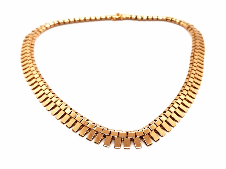 Chain Necklace Rose Gold For Sale at 1stDibs