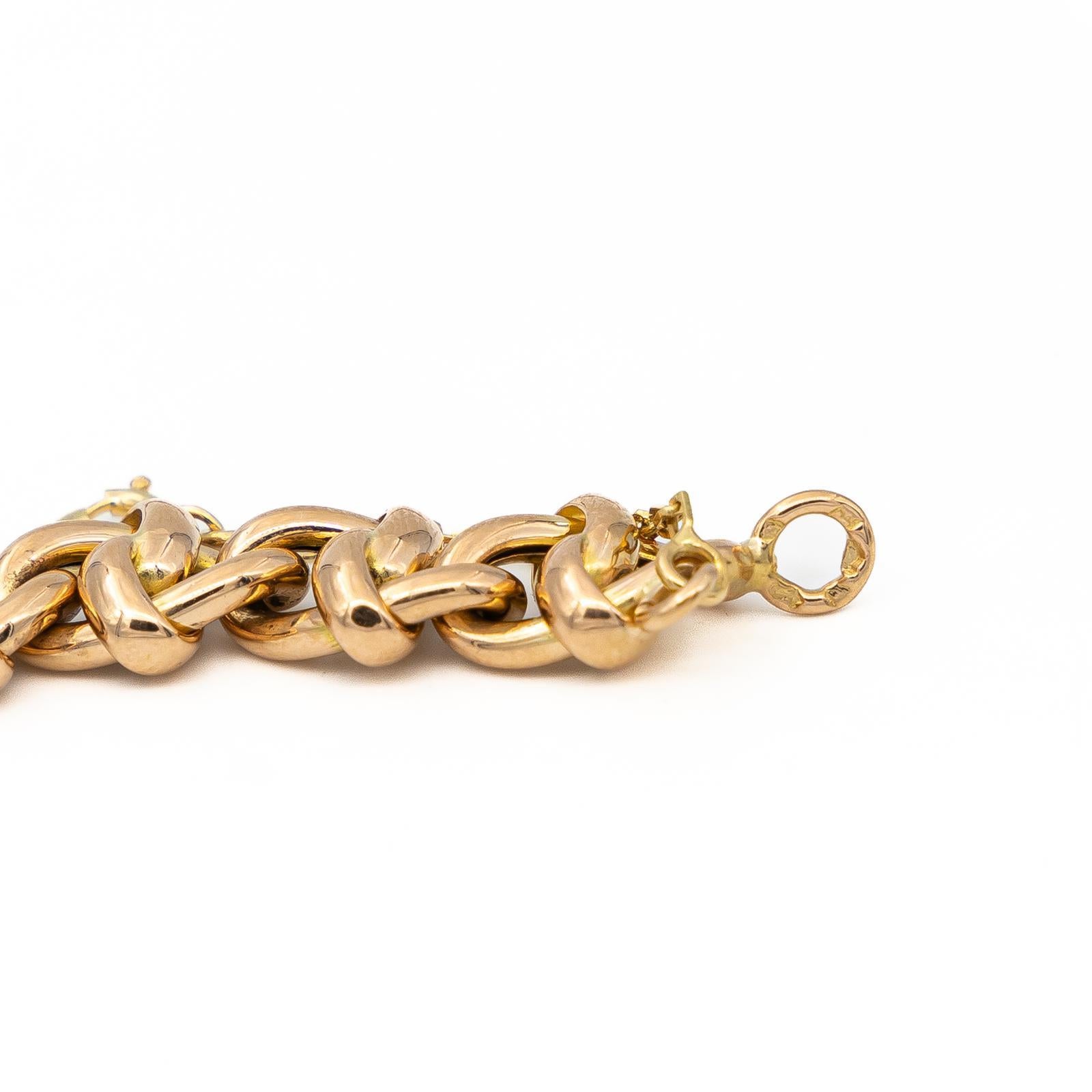 Chain Necklace Rose Gold For Sale 2