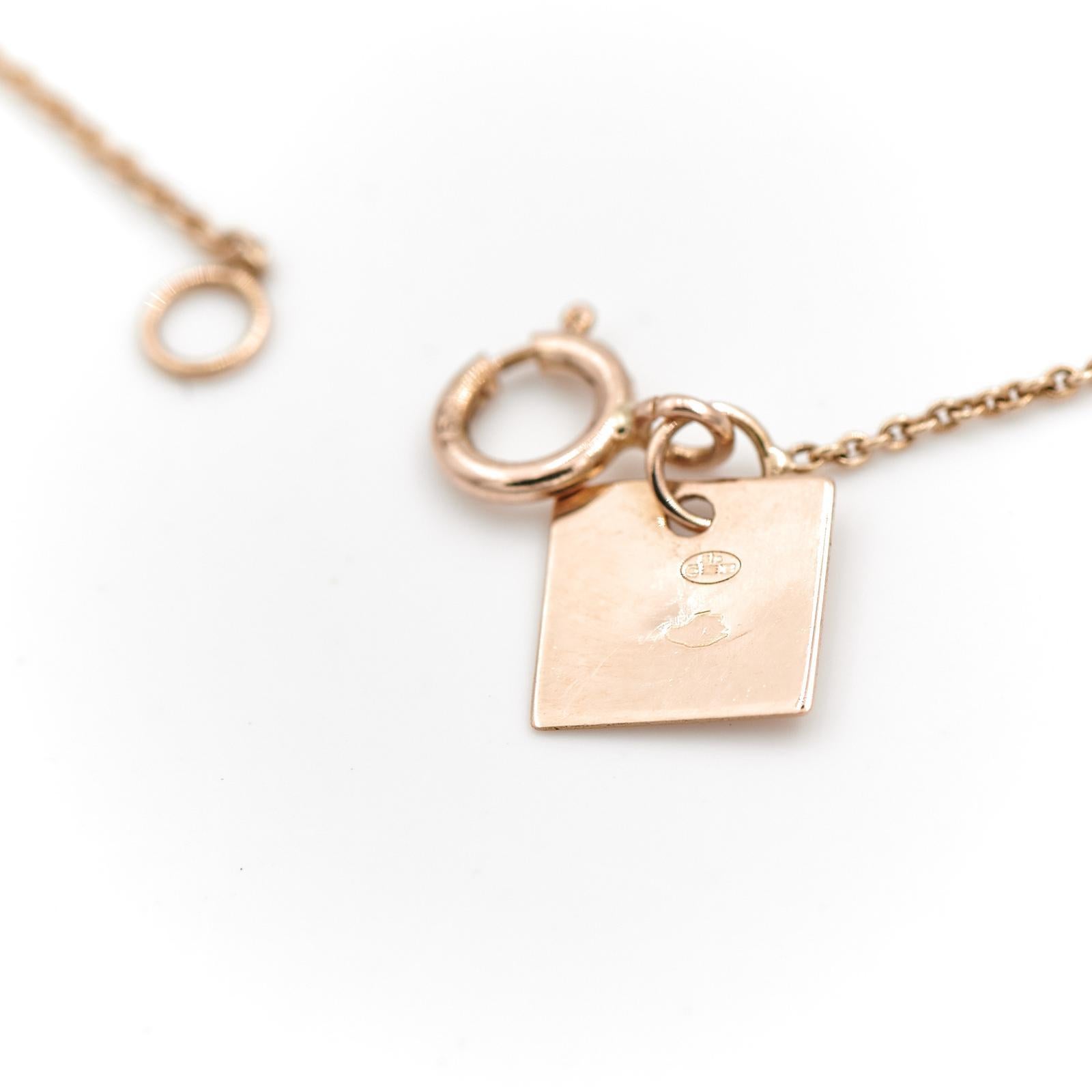 Chain Necklace Rose Gold For Sale 3