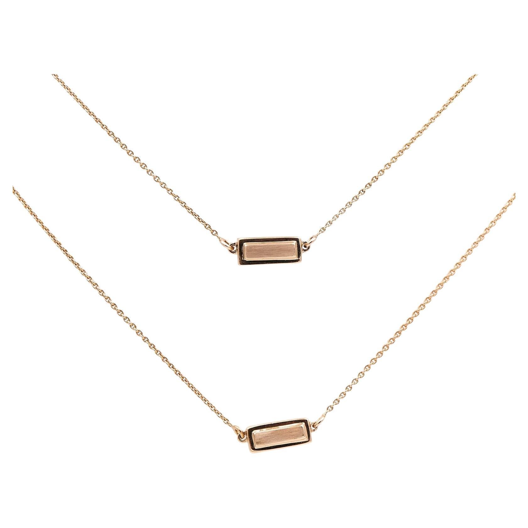 Chain Necklace Rose Gold For Sale