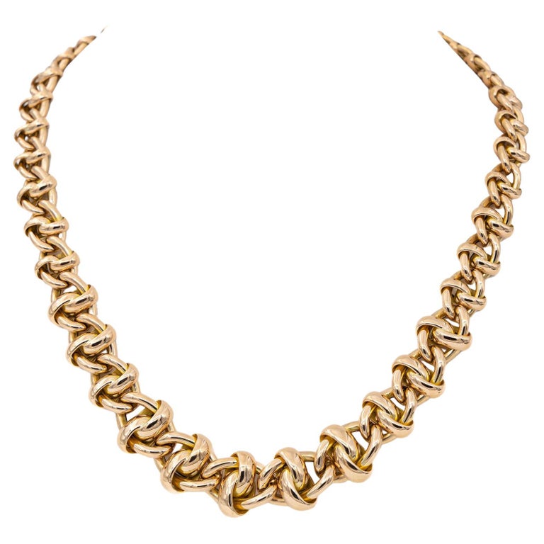 Chain Necklace Rose Gold For Sale at 1stDibs