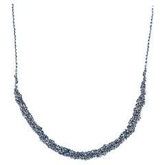 Chain Necklace Silver Braided Unisex