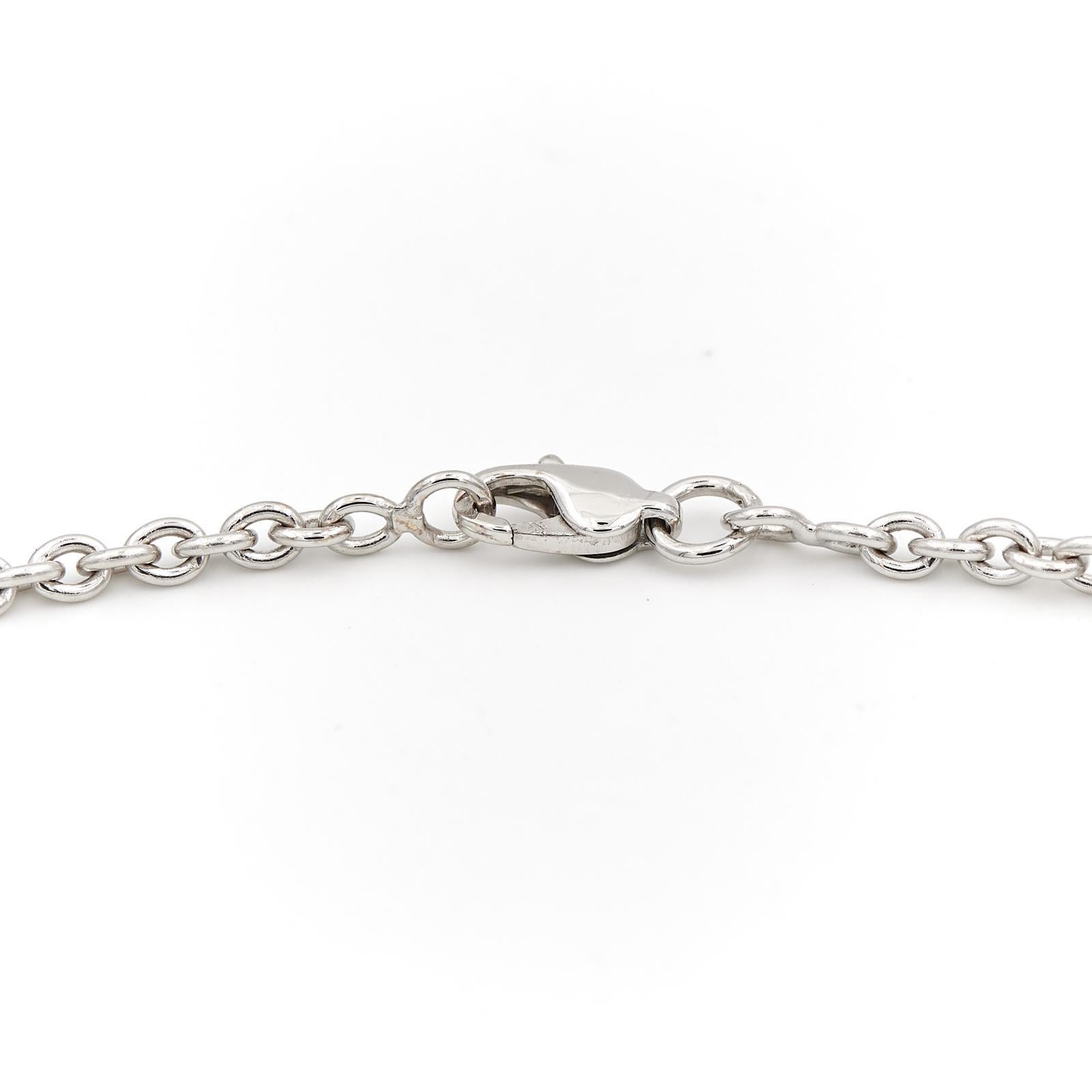 Women's Chain Necklace White Gold For Sale