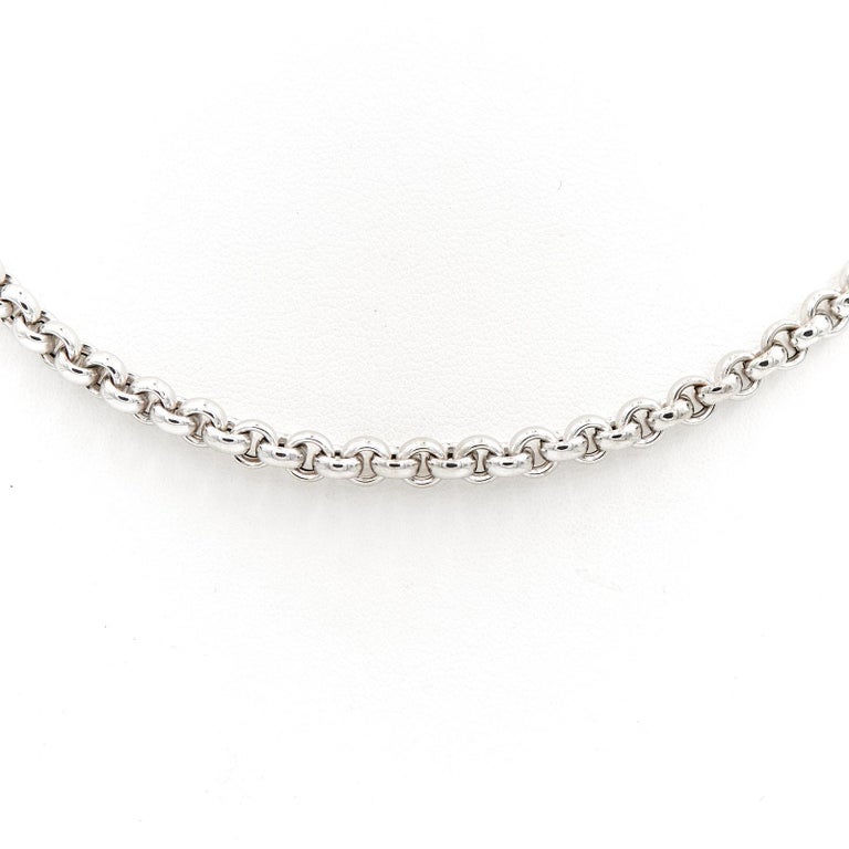 Chain Necklace White Gold For Sale at 1stDibs