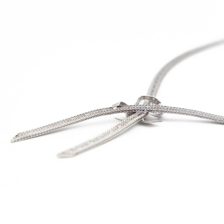 Chain Necklace White Gold For Sale at 1stDibs