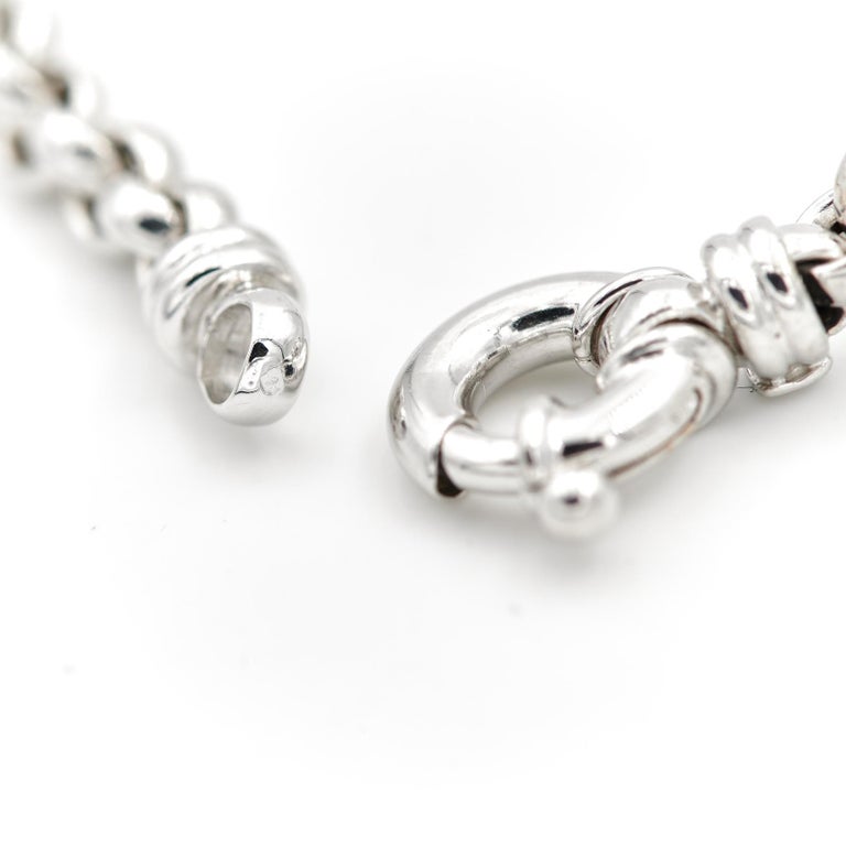 Chain Necklace White Gold For Sale at 1stDibs