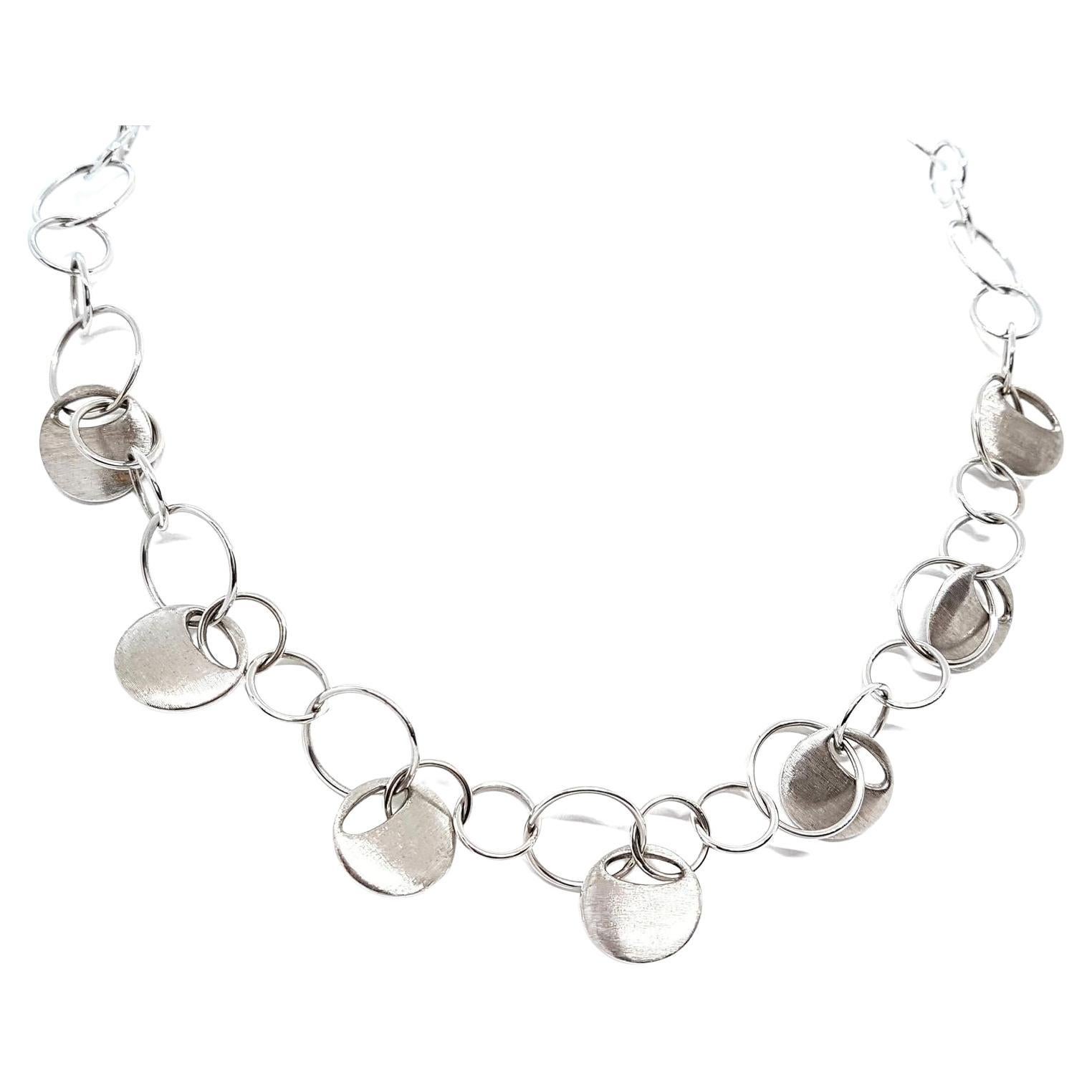 Bulgari Chain Necklace White Gold For Sale at 1stDibs
