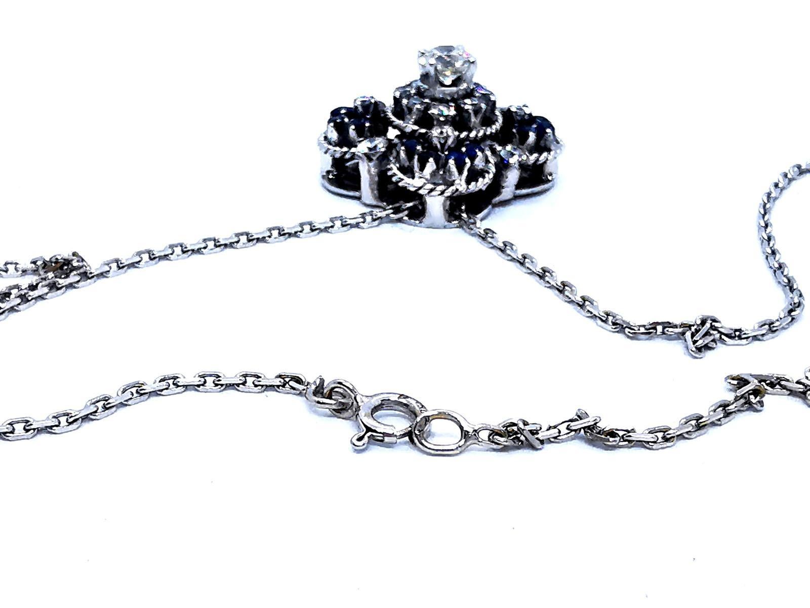 Chain Necklace White Gold Diamond 6