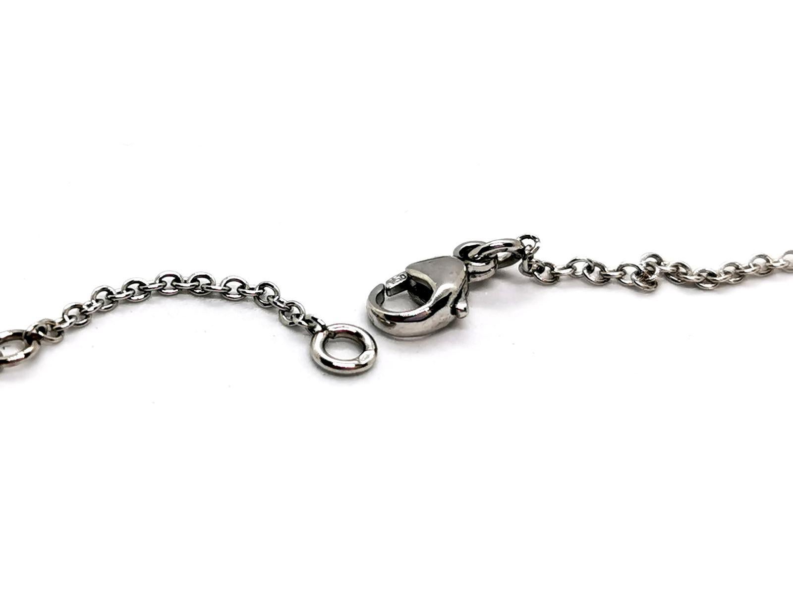 Chain Necklace White Gold Diamond For Sale 6